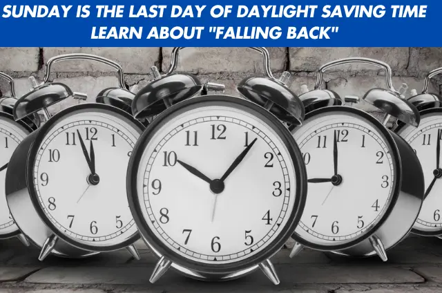 daylight saving time ends on sunday what is fallback US daylight savings time